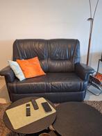 Lederen salon  2x een tweezit, Huis en Inrichting, Ophalen, Tweepersoons, Leer, Zo goed als nieuw