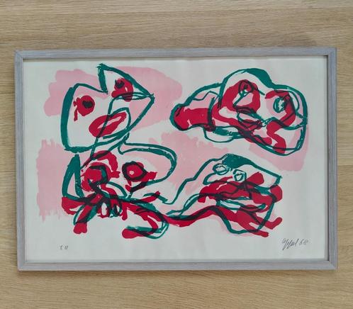 Karel Appel - Personnages - Zeldzame Litho - 1968, Antiek en Kunst, Kunst | Litho's en Zeefdrukken, Ophalen of Verzenden