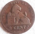 BELGIË: 2 centimes 1864 KM 4.2 Ref.7682, Postzegels en Munten, Munten | België, Verzenden, Brons, Losse munt