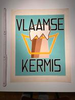 Ontwerp voor affiche ‘Vlaamse Kermis’ 1950, Antiek en Kunst, Kunst | Litho's en Zeefdrukken, Ophalen of Verzenden