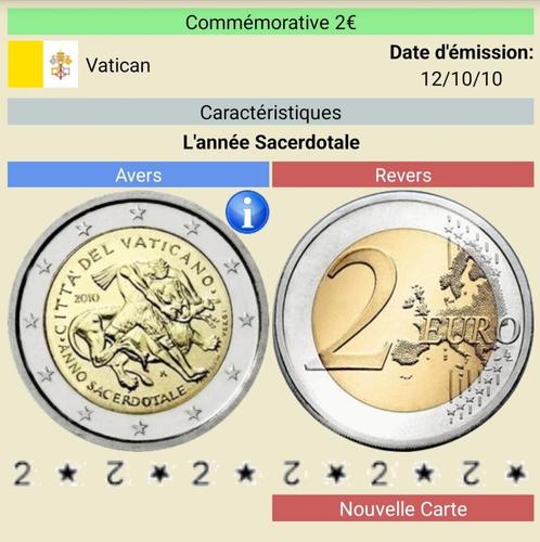 2€ commémorative Vatican 2010, Postzegels en Munten, Munten | Europa | Euromunten, Setje, Vaticaanstad, Ophalen