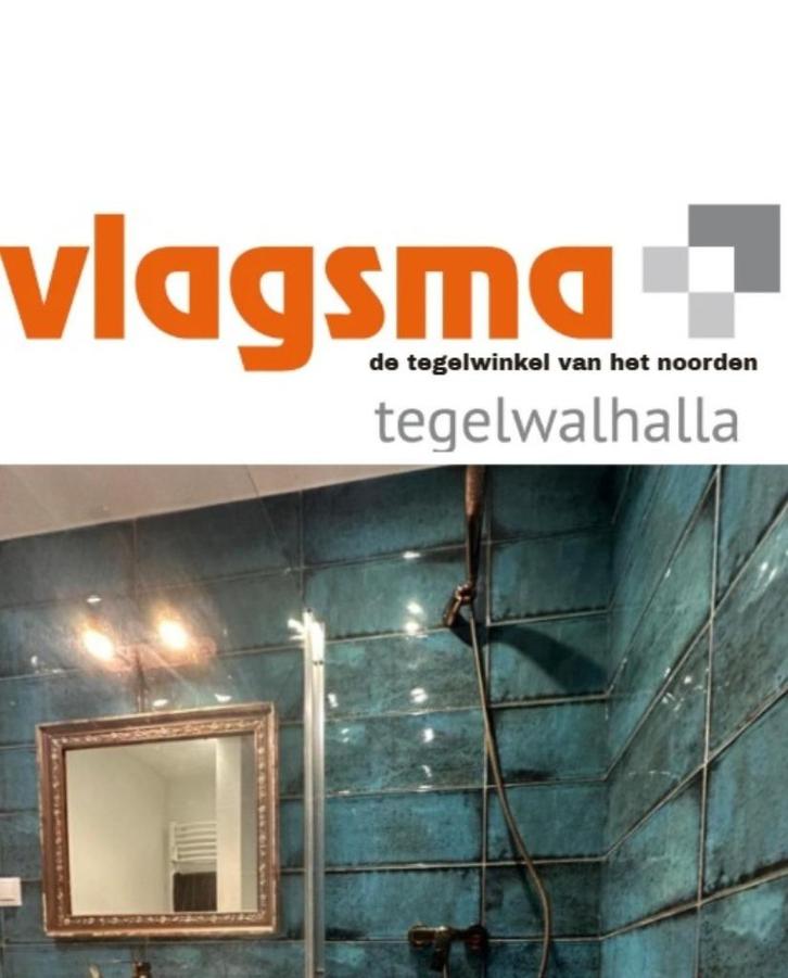 Blauwe badkamertegels - wandtegels blauw - badkamer tegels, Doe-het-zelf en Bouw, Overige Doe-Het-Zelf en Bouw, Nieuw, Verzenden