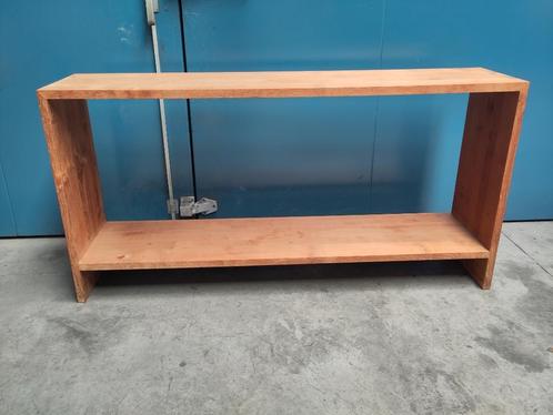 Teak console sidetable, Huis en Inrichting, Tafels | Sidetables, Zo goed als nieuw, 25 tot 50 cm, 150 tot 200 cm, Teakhout, Ophalen