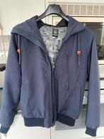 Blauwe jas met kap van Volcom, Bleu, Porté, Taille 46 (S) ou plus petite, Volcom