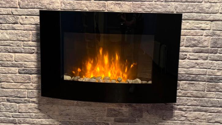 Feu ouvert électrique El Fuego – 2000 W, Maison & Meubles, Cheminées, Comme neuf, Cheminée électrique, Enlèvement