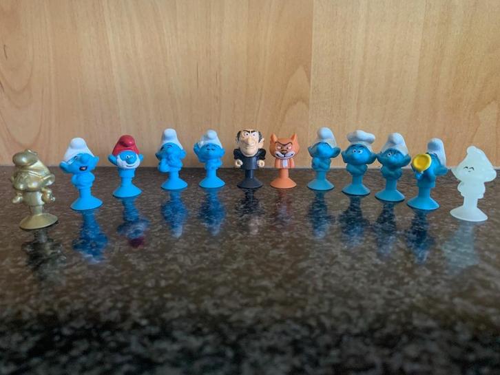 12 micropopz Schtroumpfs, Verzamelen, Smurfen, Nieuw, Poppetje, Figuurtje of Knuffel, Verschillende Smurfen, Ophalen of Verzenden