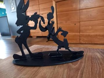 Figurine décoration en métal Warner Bros avec Bugs Bunny et  beschikbaar voor biedingen