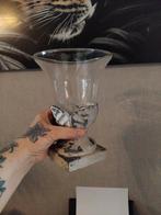 Decoratie vaas steen glas 20 cm, Huis en Inrichting, Woonaccessoires | Vazen, Ophalen, Zo goed als nieuw