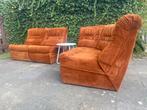 Vintage hoeksalon, Huis en Inrichting, Ophalen, Gebruikt, Stof, Vintage