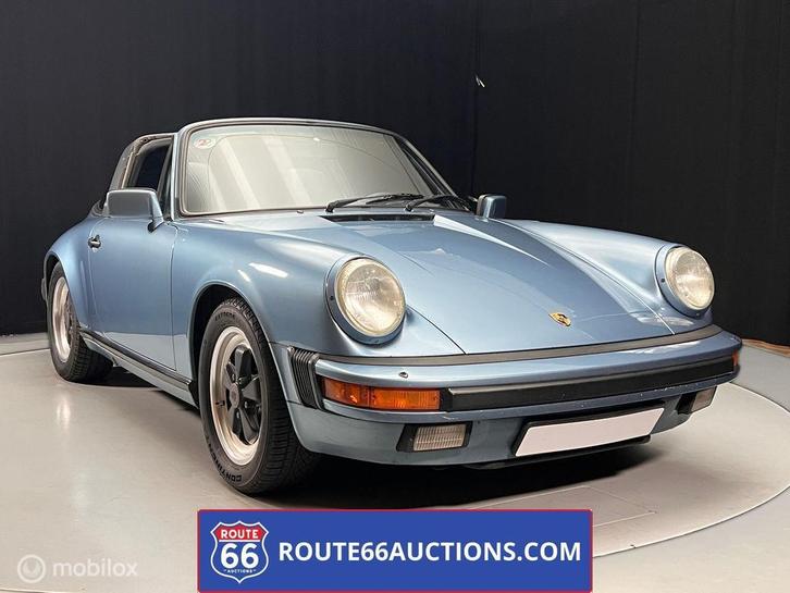 Porsche 911 Targa | 1985 | Route 66 Auctions, Auto's, Oldtimers, Bedrijf, Te koop, Porsche, Benzine, Overige carrosserie, Handgeschakeld