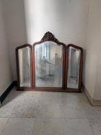 Spiegel antiek rocaille Tripel paneel, Antiek en Kunst, Ophalen, Overige vormen, 100 tot 150 cm, Minder dan 100 cm