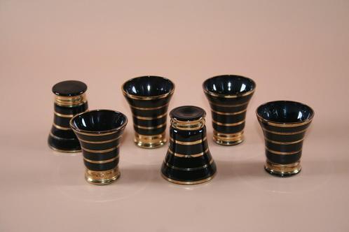 Boom art deco Hyalite glazen likeurset, Verzamelen, Glas en Drinkglazen, Ophalen of Verzenden
