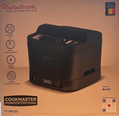 TurboTronic Professional Multi Cooker (Zwarte kleur)., Elektronische apparatuur, Keukenmixers, Nieuw, Verzenden