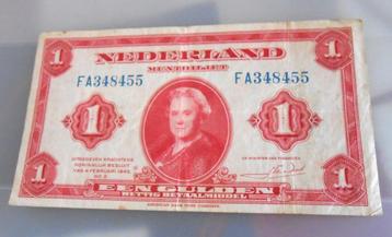 Bankbiljet van Holland den Gulden 1943