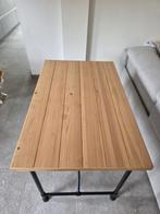 Table ikea bois avec pieds en métal noir, Maison & Meubles, Enlèvement, Comme neuf, Métal