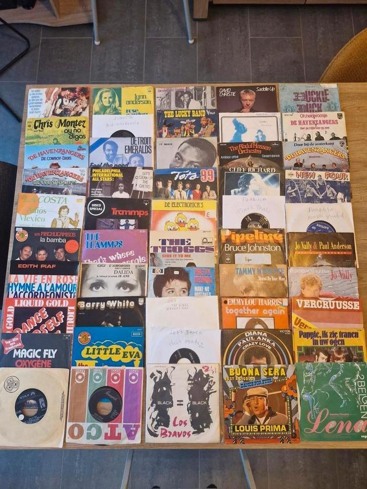 lot 500 singels alle genre.., CD & DVD, Vinyles Singles, Utilisé, Enlèvement