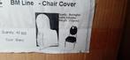 Housse de chaisse banquet ovale blanc, Huis en Inrichting, Stoelen, Ophalen, Wit, Nieuw, Eén