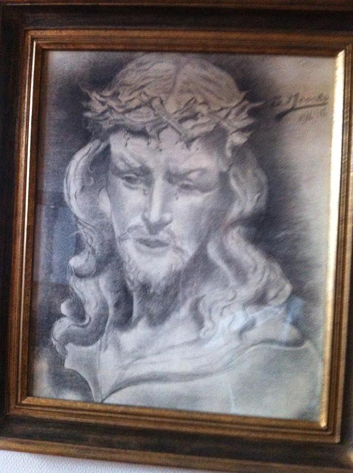 pentekening, Antiek en Kunst, Kunst | Schilderijen | Klassiek, Ophalen