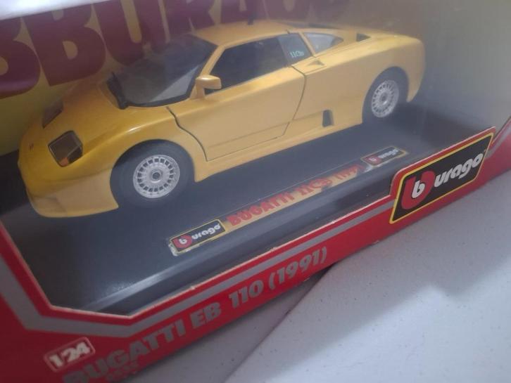 Bugatti eb 110 Burago 1/24, Hobby & Loisirs créatifs, Voitures miniatures | 1:24, Comme neuf, Burago, Enlèvement ou Envoi