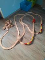 Houten treinspoor met treinen, Ophalen of Verzenden, Zo goed als nieuw