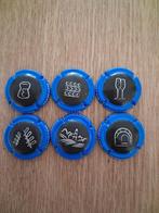 Champagne capsules generiek serie 1160-1165 blauwe rand, Ophalen of Verzenden