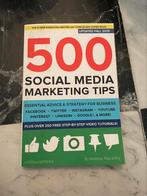 Book 500 social media marketing tips, Ophalen of Verzenden, Zo goed als nieuw