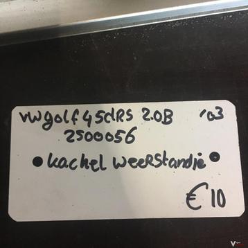 Vw Golf 4 2003  5drs 2.0 B Wagennr 2500056  Kachelweerstand beschikbaar voor biedingen