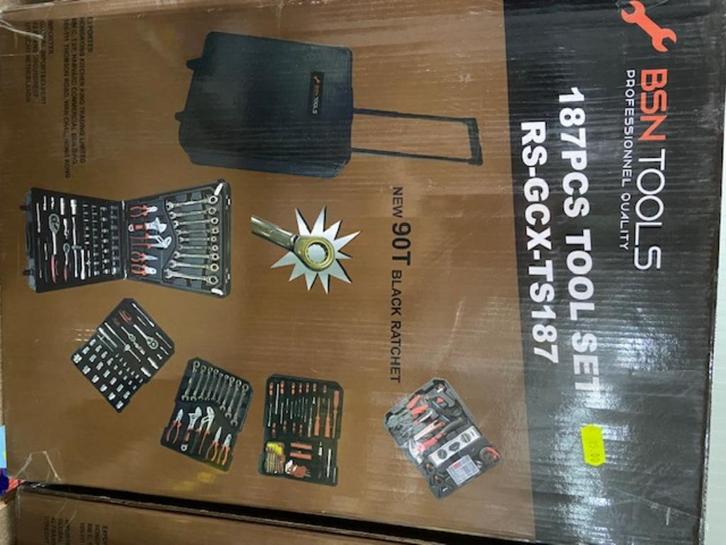 gevulde gereedschapstrolley, Doe-het-zelf en Bouw, Gereedschapskisten, Nieuw, Ophalen