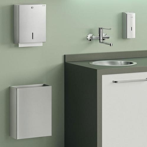 2sets Delabie Style papieren handdoek + zeep dispenser muur, Doe-het-zelf en Bouw, Sanitair, Nieuw, Overige typen, Inox, Ophalen