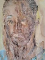 Abstract portret, acryl op doek., Antiek en Kunst, Kunst | Schilderijen | Modern, Ophalen