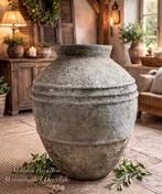 Prachtige oude stenen Indische kruik H86, Ophalen, Zo goed als nieuw