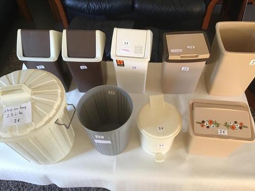 9 poubelles ou poubelles à 2 euros chacune, Maison & Meubles, Accessoires pour la Maison | Poubelles, Comme neuf, Enlèvement ou Envoi