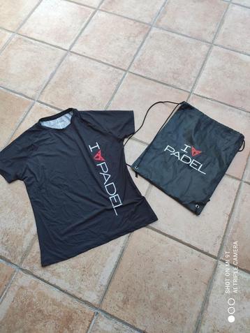 T-shirt dames padel nieuw en ongedragen met rugzakje beschikbaar voor biedingen