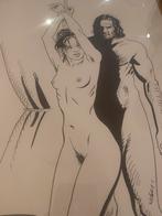 Erotische gravure, Antiek en Kunst, Ophalen of Verzenden