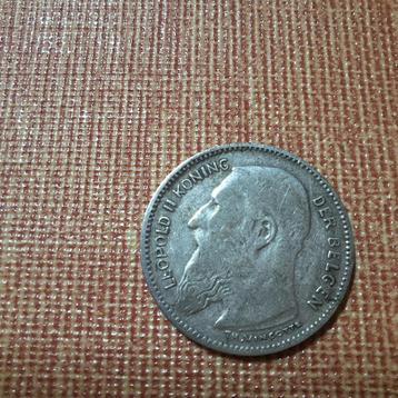 Belgische munt van 50 cent Leopold II beschikbaar voor biedingen