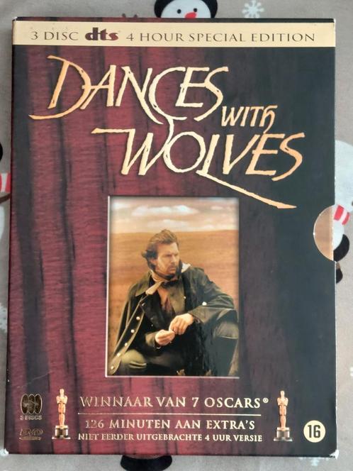 Dvd Dances with the Wolves 3 Dvd's, Cd's en Dvd's, Dvd's | Klassiekers, Zo goed als nieuw, Actie en Avontuur, Voor 1940, Vanaf 16 jaar