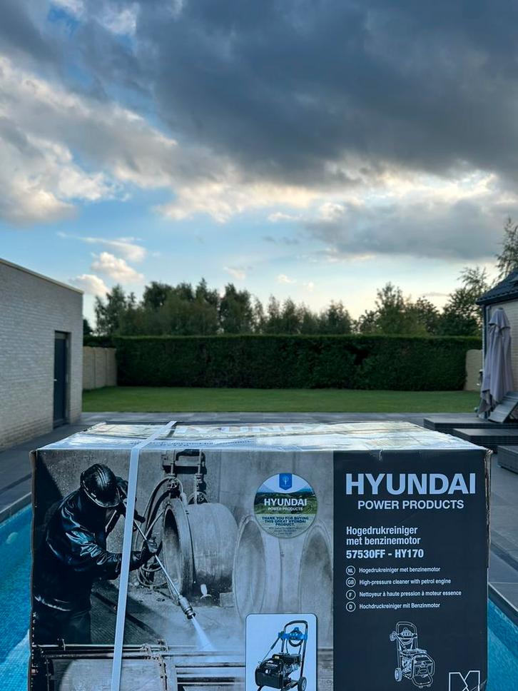 Hyundai Hogedrukreiniger Benzinemotor – HY170 –Nieuw in Doos, Tuin en Terras, Hogedrukreinigers, Nieuw, Ophalen