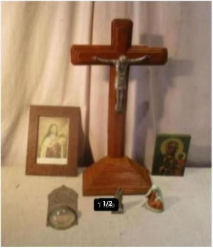 6 Mooie Oude Religieuze Objecten, Antiek en Kunst, Antiek | Religieuze voorwerpen, Ophalen of Verzenden