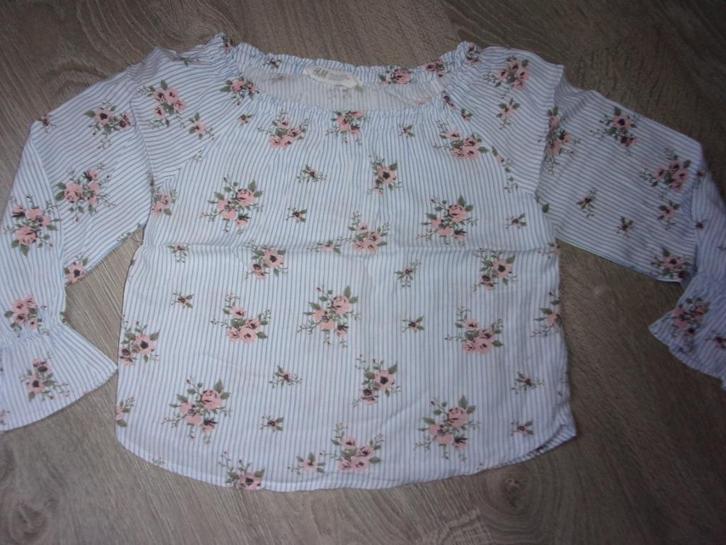 Mooi meisjes bloesje. Maat 140, Kinderen en Baby's, Kinderkleding | Maat 140, Zo goed als nieuw, Meisje, Overhemd of Blouse, Ophalen of Verzenden