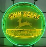 John Deere Quality farm equipment neon USA reclame  bord, Ophalen, Nieuw, Lichtbak of (neon) lamp