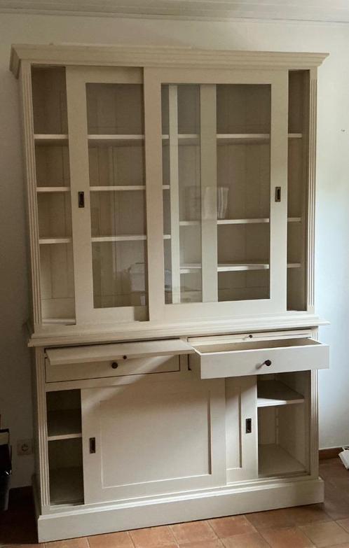 Mooie buffetkast / vitrinekast, Huis en Inrichting, Kasten | Buffetkasten, Zo goed als nieuw, 200 cm of meer, 150 tot 200 cm, 25 tot 50 cm