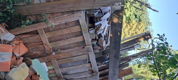 Afbraakhout massief, Tuin en Terras, Brandhout, Ophalen