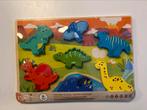 Puzzel Dino’s, Kinderen en Baby's, Speelgoed | Kinderpuzzels, Nieuw, Van hout, Ophalen of Verzenden, 6 maanden tot 2 jaar