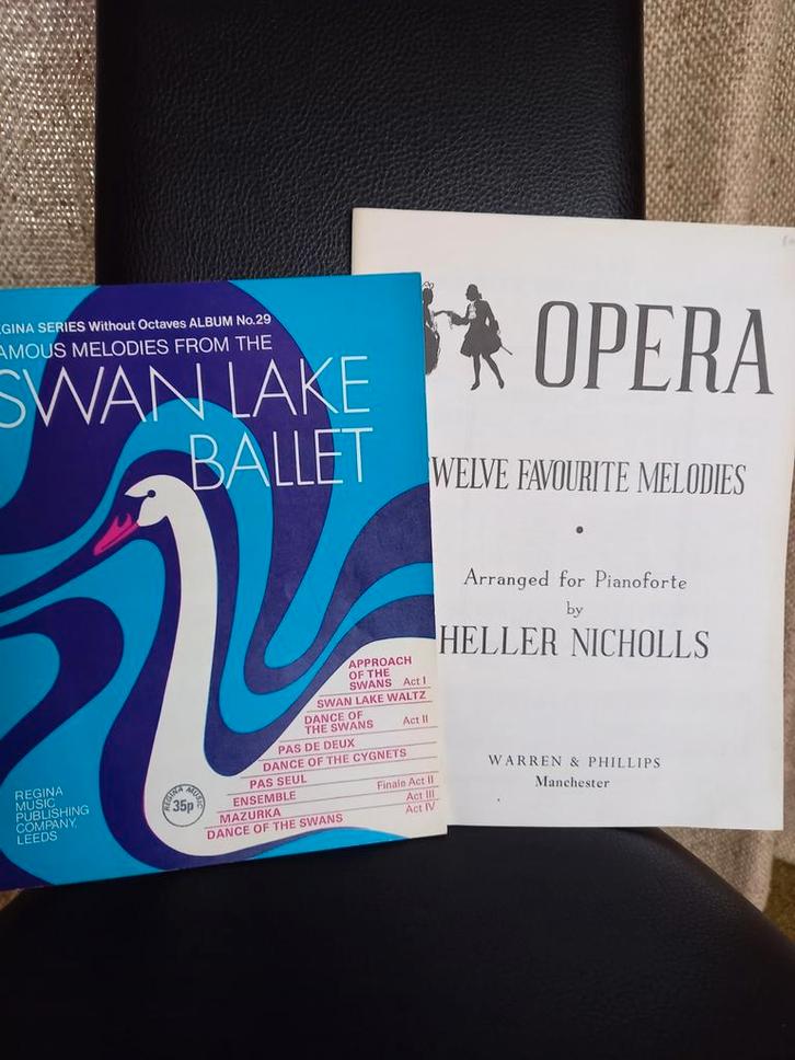 Muziekpartituren voor piano, Swan Lake Ballet en Opera., Muziek en Instrumenten, Bladmuziek, Piano, Ophalen
