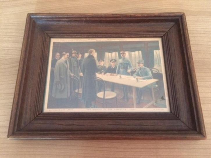 Ondertekening wapenstilstand WOI, Verzamelen, Militaria | Algemeen, Landmacht, Overige typen, Ophalen of Verzenden