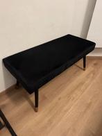 Banquette en velours noir, Enlèvement, Comme neuf, Bois