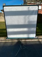 Projectiescherm 125cmx 125cm en inklapbaar., Ophalen, Gebruikt
