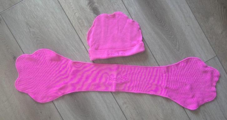 KOEKA - muts + sjaal - 6 tot 18 maanden, Kinderen en Baby's, Babykleding | Mutsen, Sjaals en Wanten, Gebruikt, Setje, Meisje, Maat 74
