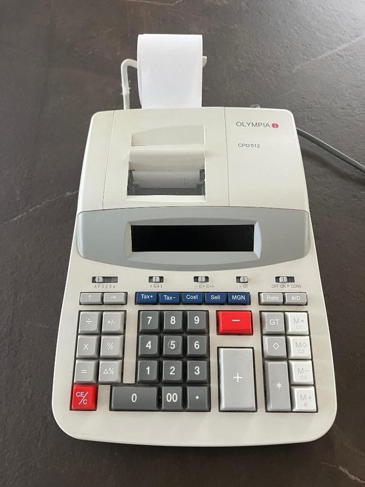 Bureaurekenmachine Olympia CPD512, Diversen, Rekenmachines, Zo goed als nieuw, Ophalen of Verzenden