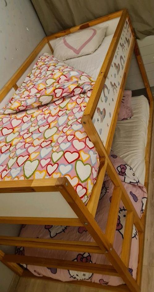** Stapelbed Ikea met matrassen en dekbedden **, Kinderen en Baby's, Kinderkamer | Stapelbedden en Hoogslapers, Gebruikt, Stapelbed